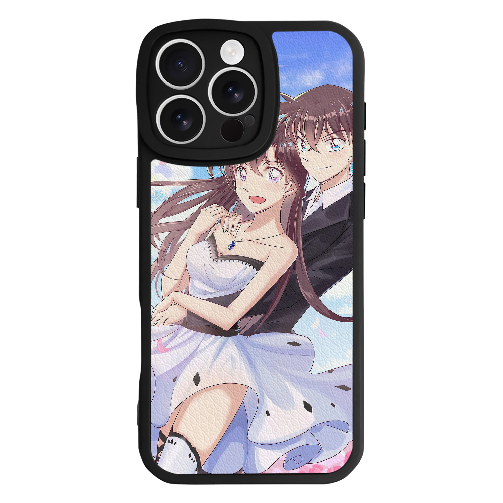（画像用） 名探偵コナン Detective Conan 【iPhone 16シリーズ対応】シリコンスマホケース（レザー調） 材質：シリコン